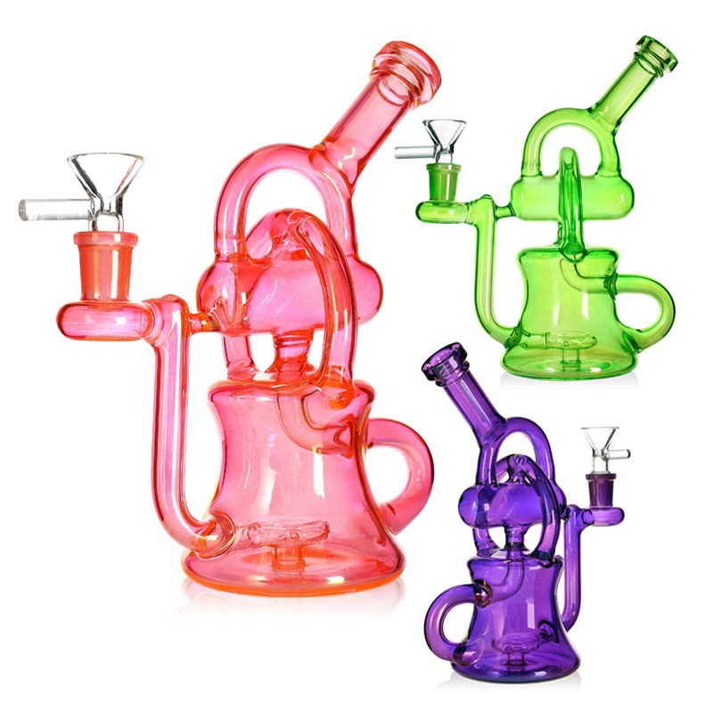 Neon Bubble Recycler Rig